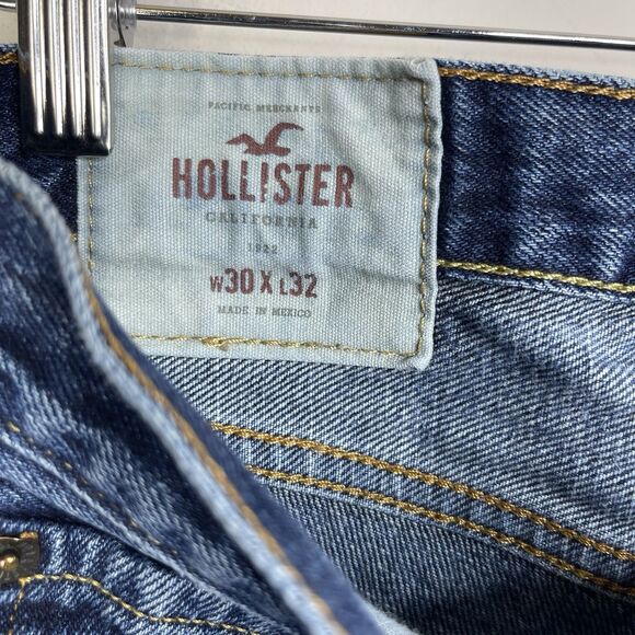 Hollister California Authentic Denim Blue Straight Jean Men’s 31x31.5 Epic Flex - Picture 8 of 10
